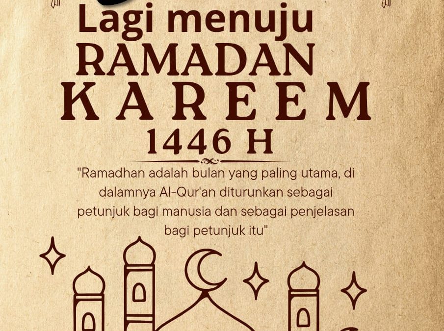 3 Hari Menuju Ramadhan