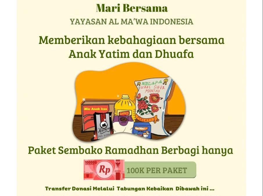 Paket Sembako Ramadhan Al Ma’wa Berbagi